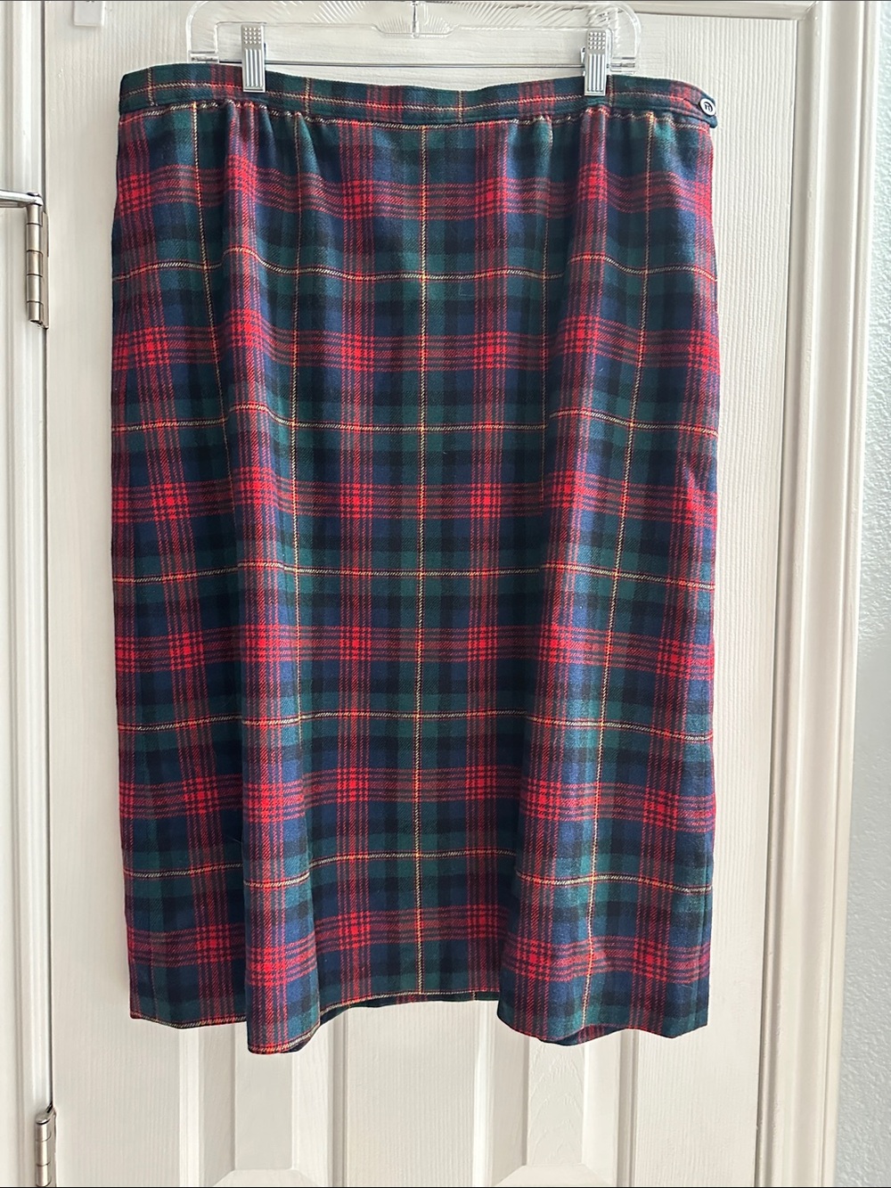 Pendleton Vintage Mac Lennan Tartan Plaid Skirt Size 20 Classic Holiday Preppy